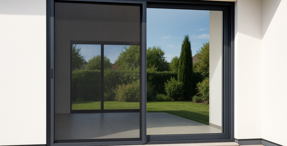 Moustiquaire coulissante pour baie aluminium