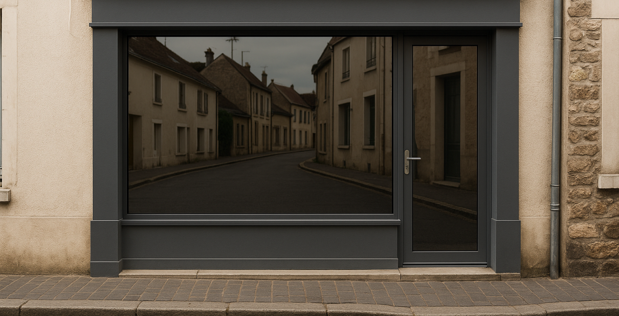 Film solaire pour vitrine de commerce à Draveil