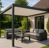 Pergola toile Sunzip pour terrasse ombragée à Brunoy