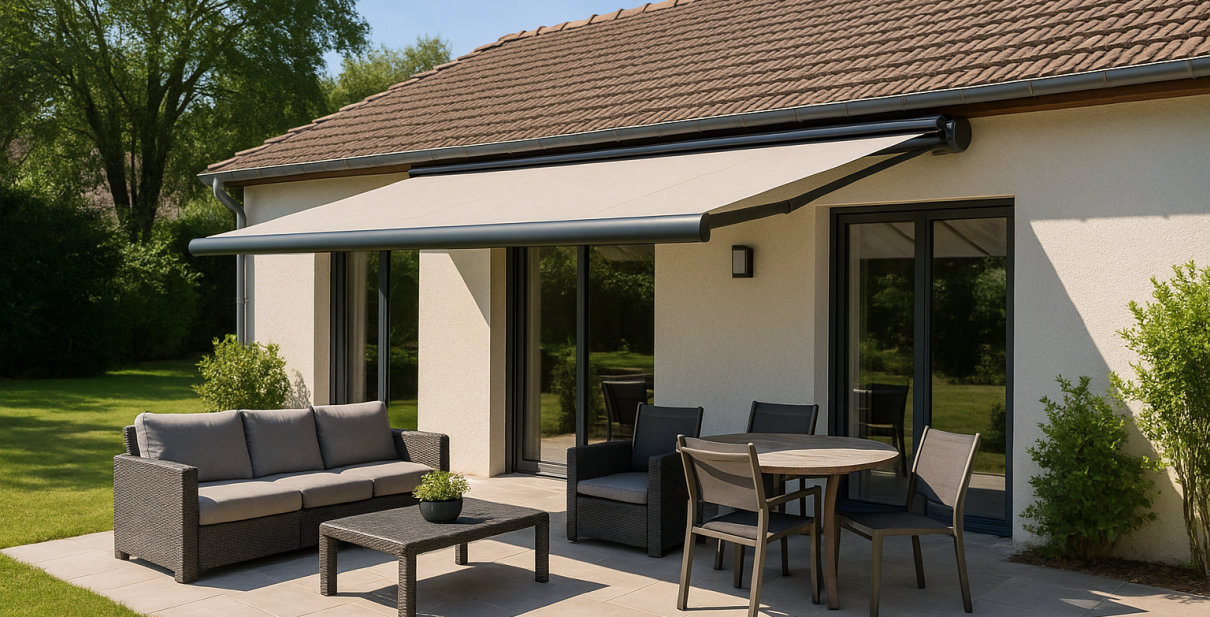 Store banne coffre pour terrasse à Yerres
