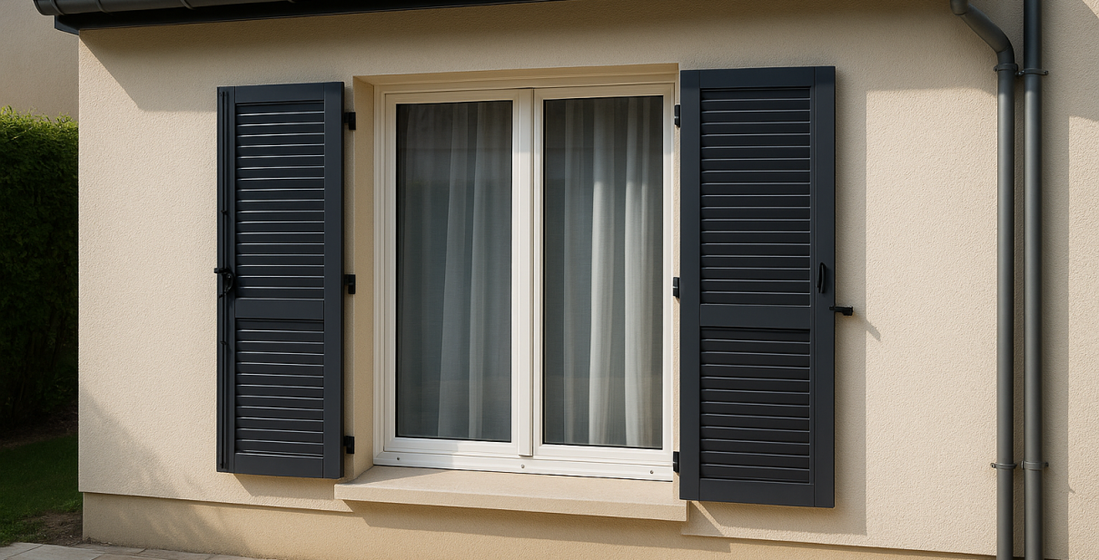 Volet battant aluminium en rénovation à Draveil