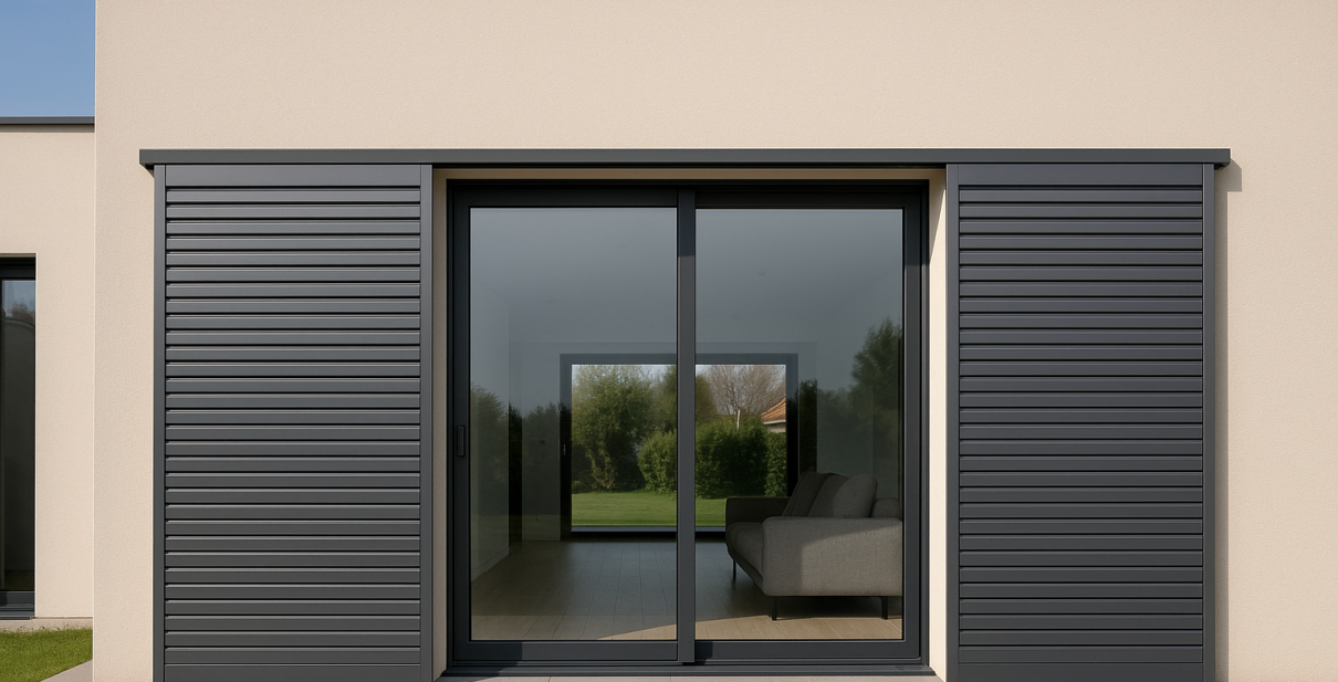 Volet coulissant pour façade contemporaine en Essonne