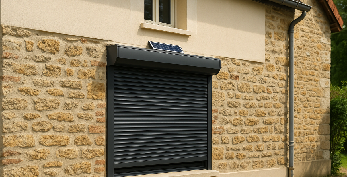 Volet roulant solaire pour maison ancienne à Yerres