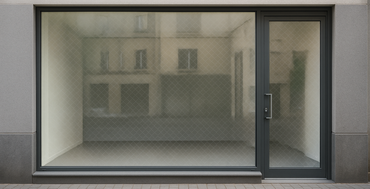 Film de sécurité anti-effraction pour vitrine