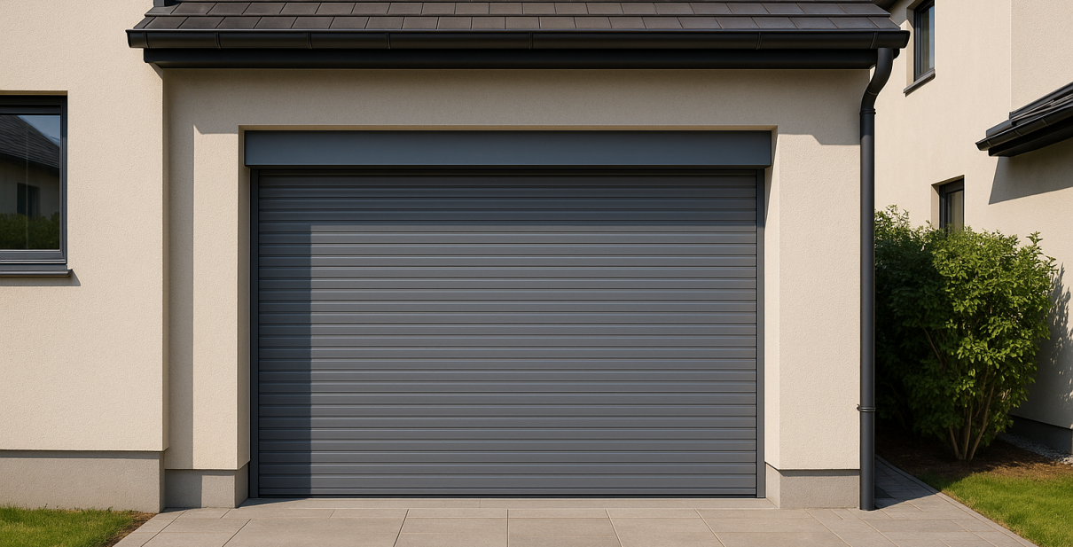 Porte de garage enroulable motorisée