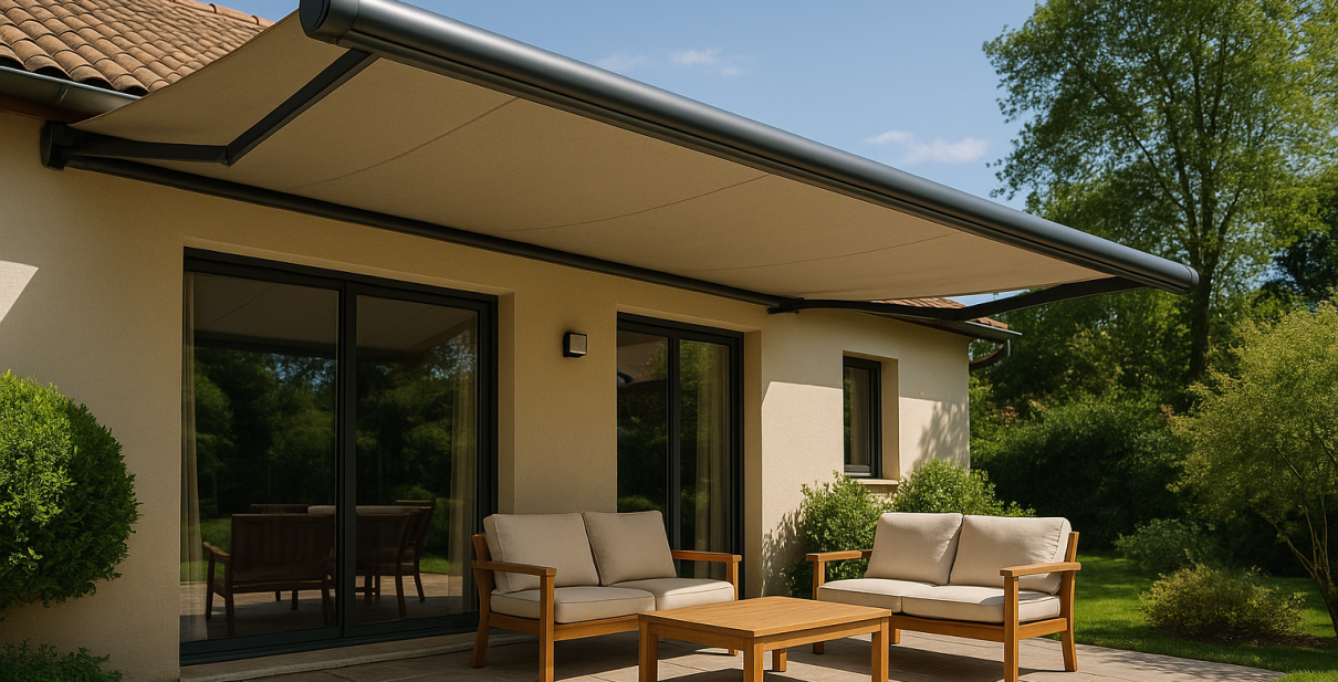 Store banne motorisé pour terrasse