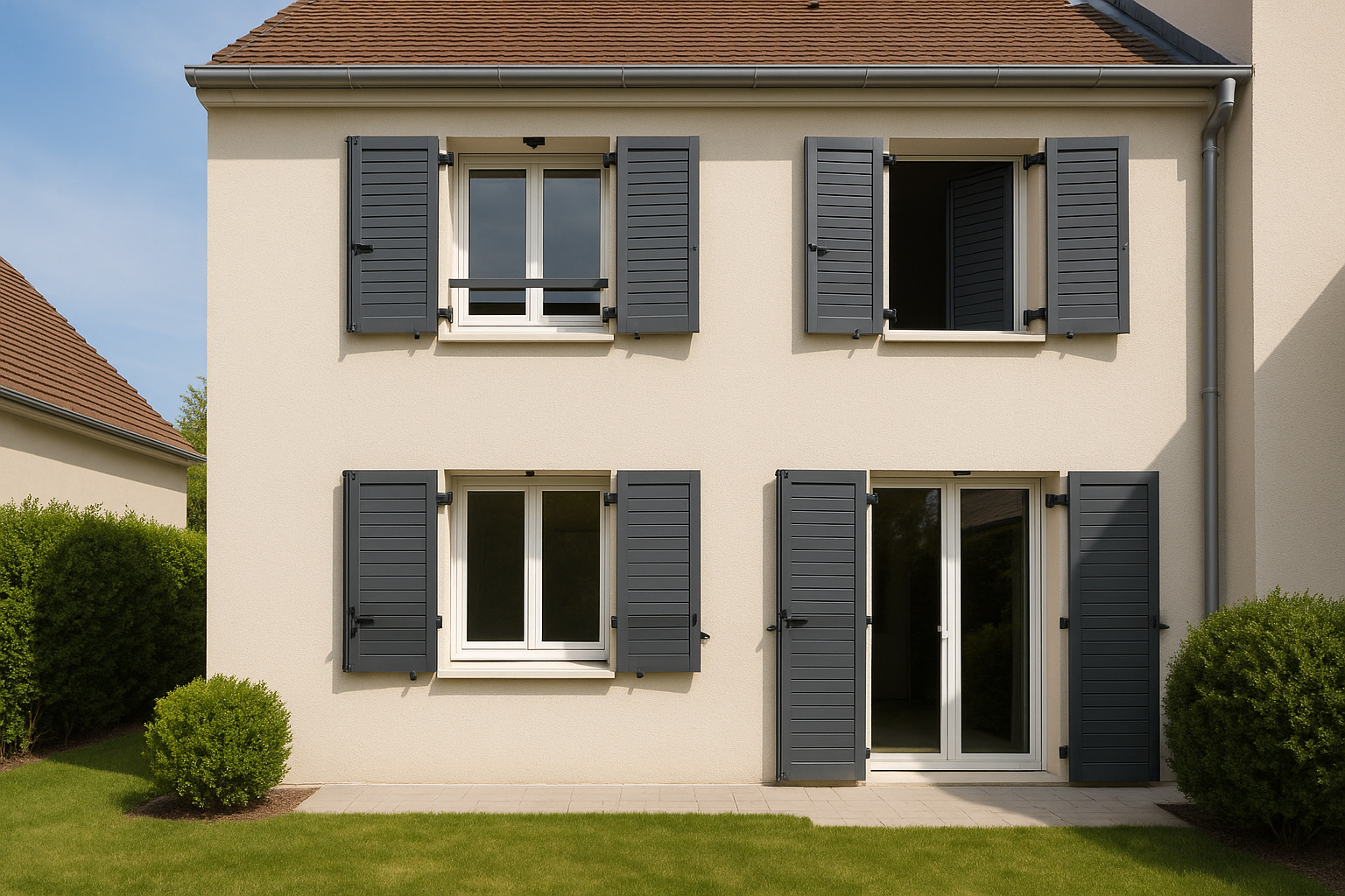 Volet battant aluminium motorisé